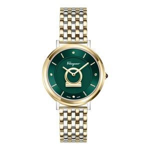 Ferragamo Minuetto Bracelet Watch Two Tone Womens